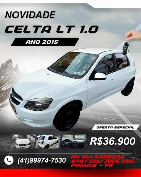 Carro Chevrolet Celta 2015 LT 1.0 (Flex)