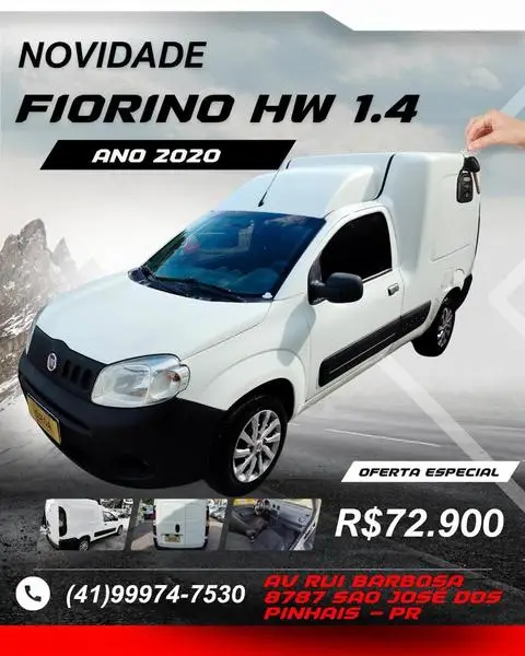 Carro Fiat Fiorino 2020 1.4 Ambulância (Flex)