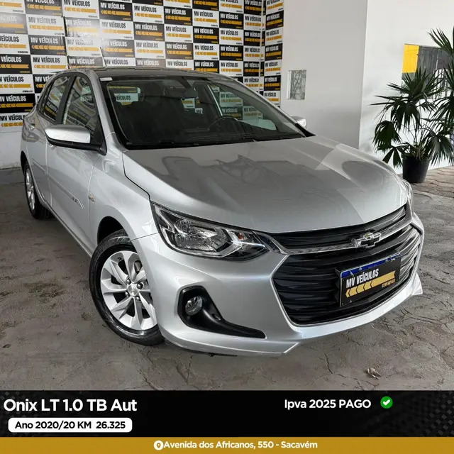 Carro Chevrolet Onix 2020 LT 1.0 Turbo (Flex) (Aut)