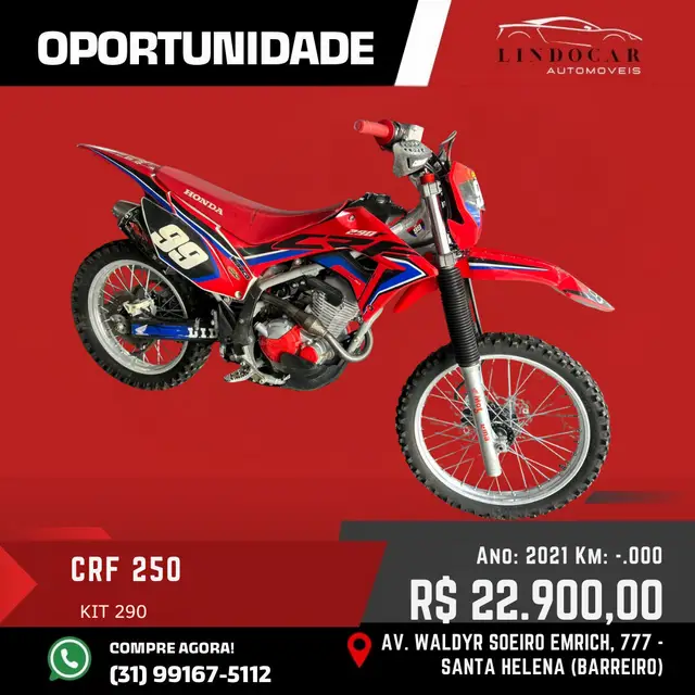 Moto Honda CRF 250F 2021 250F