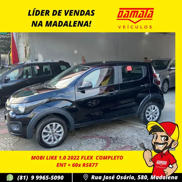 Carro Fiat Mobi 2022 Like 1.0 (Flex)
