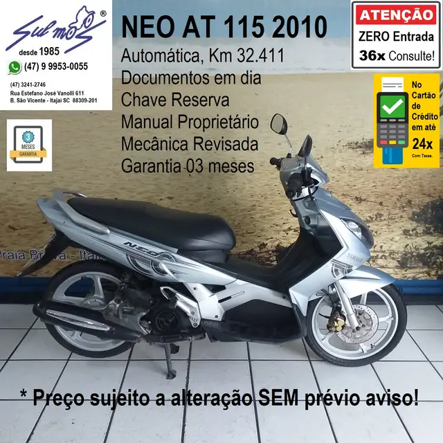 Moto Yamaha Neo 115 2010 Automatic