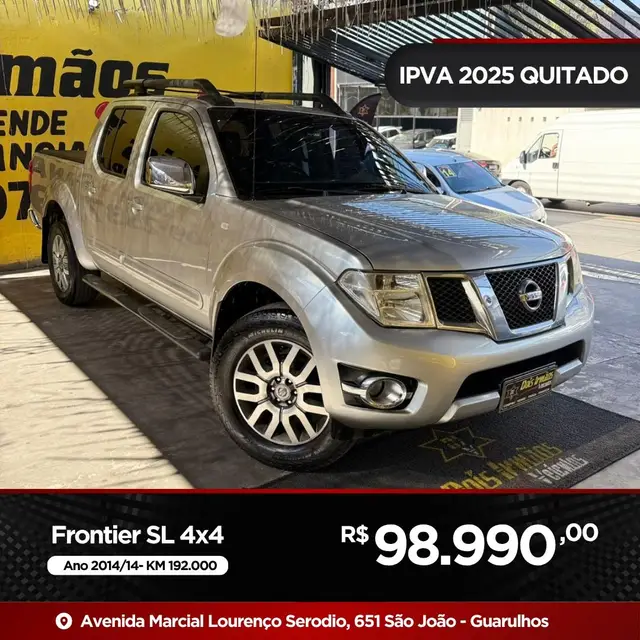 Carro Nissan Frontier 2014 2.5 TD CD 4x4 SL (Aut)