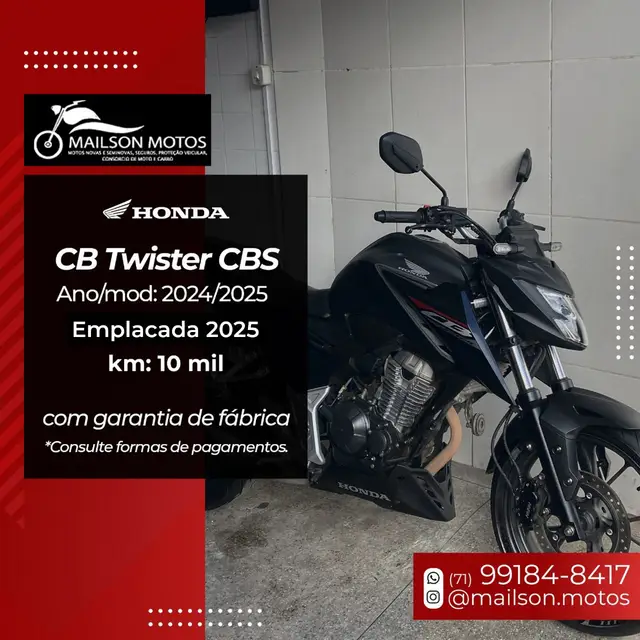 Moto Honda CB 300F Twister 2025 Standard