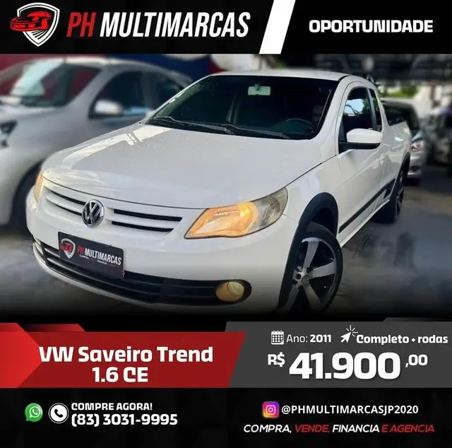 Carro Volkswagen Saveiro 2011 1.6  (Flex) (cab. estendida)