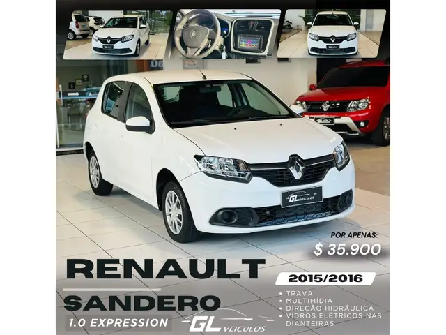 Carro Renault Sandero 2016 Expression 1.0 16V (Flex)