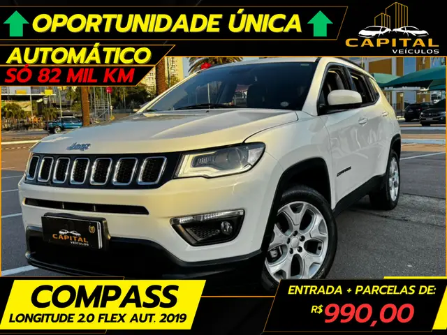 Carro Jeep Compass 2019 2.0 Longitude 4x2 (Aut) (Flex)