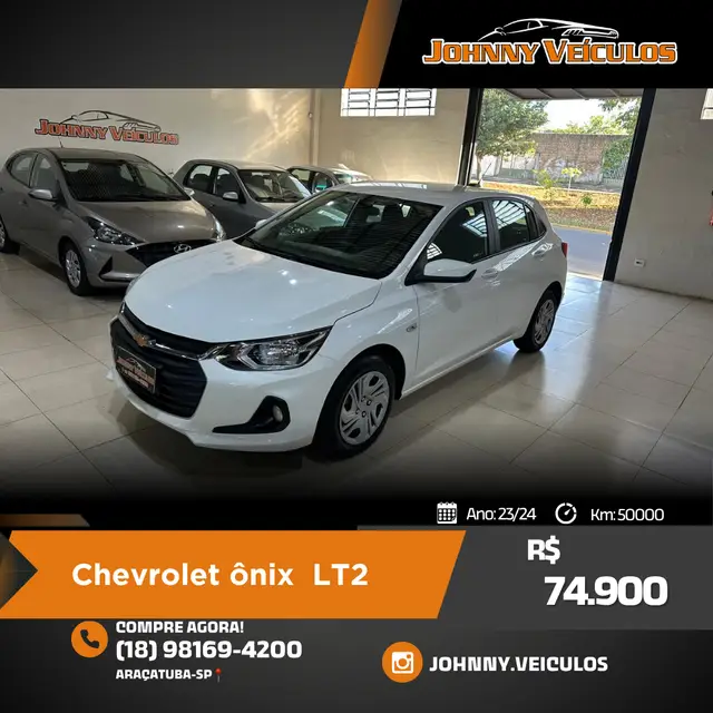 Carro Chevrolet Onix 2024 LT 1.0 Turbo