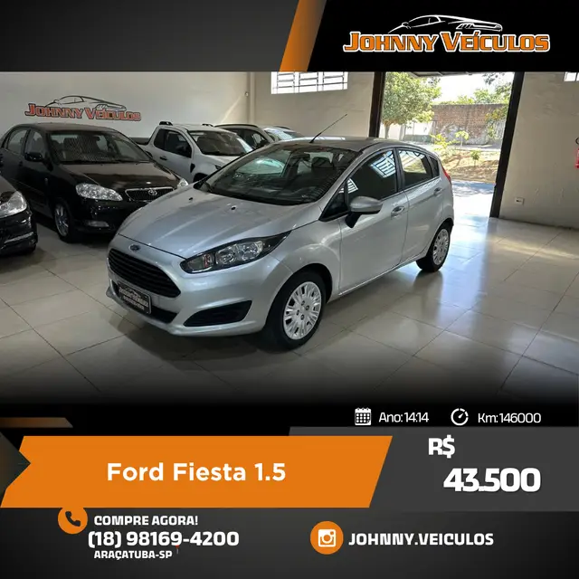 Carro Ford New Fiesta Hatch 2014 New Fiesta S 1.5 16V