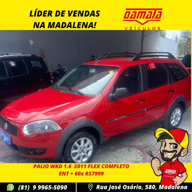 Carro Fiat Palio Weekend 2011 Trekking 1.6 16V (Flex)
