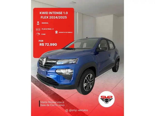 Carro Renault Kwid 2025 Intense 1.0