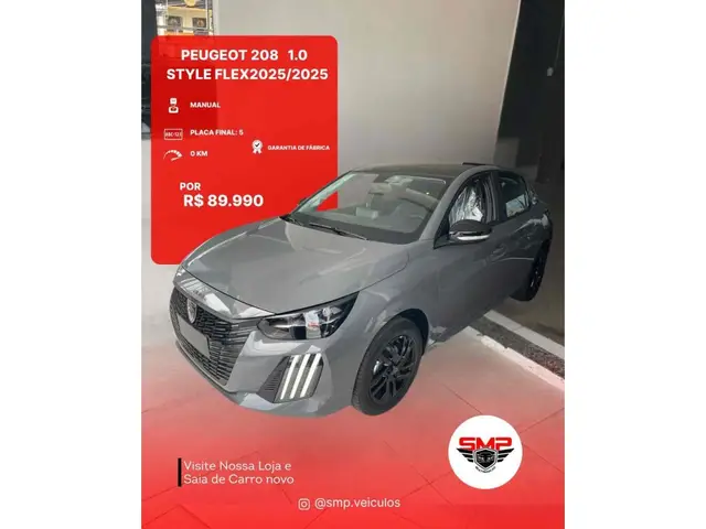 Carro Peugeot 208 2025 Style 1.0