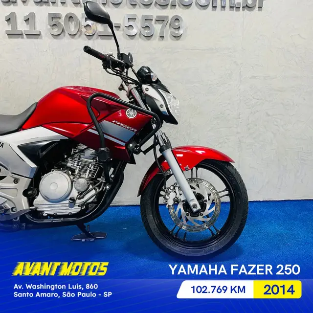 Moto Yamaha YS 250 Fazer 2014 Blueflex
