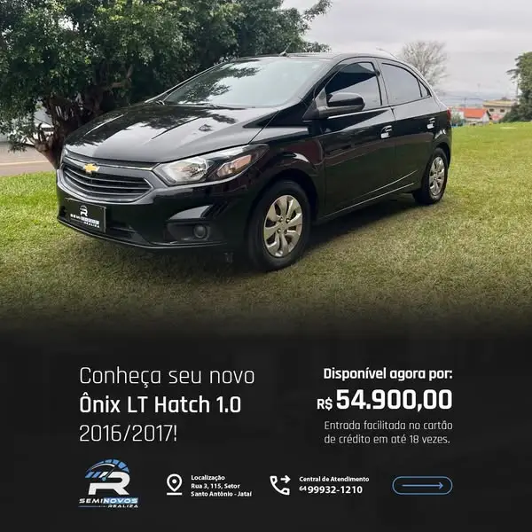 Carro Chevrolet Onix 2017 1.0 LT SPE/4