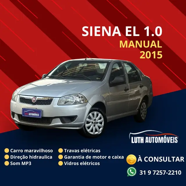 Carro Fiat Siena 2015 EL 1.0 8V (Flex)