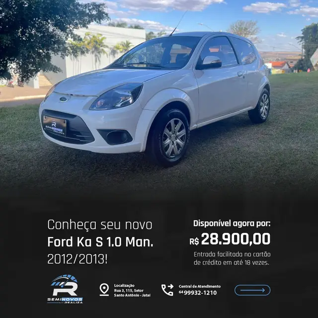 Carro Ford Ka 2013 Ka 1.0 RoCam S