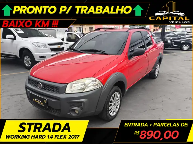 Carro Fiat Strada 2017 Hard Working 1.4 (Flex) (Cabine Simples)