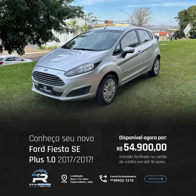 Carro Ford New Fiesta Hatch 2017 New Fiesta Titanium Plus 1.0 EcoBoost PowerShift