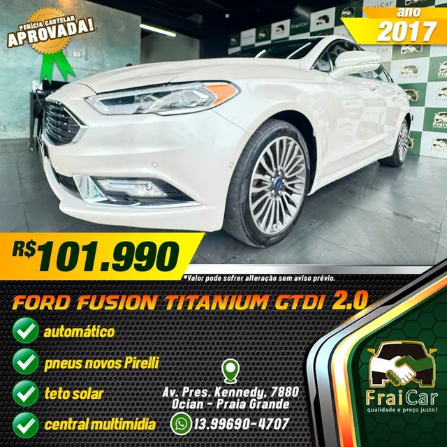 Carro Ford Fusion 2017 2.0 EcoBoost Titanium AWD (Aut)
