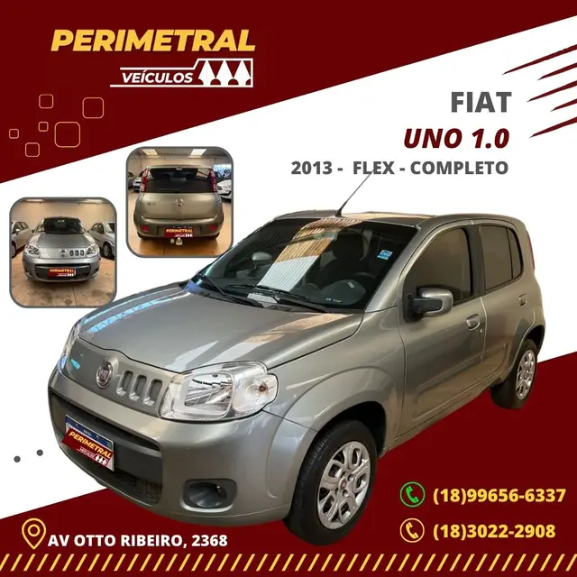 Carro Fiat Uno 2013 Way 1.0 8V (Flex) 2p