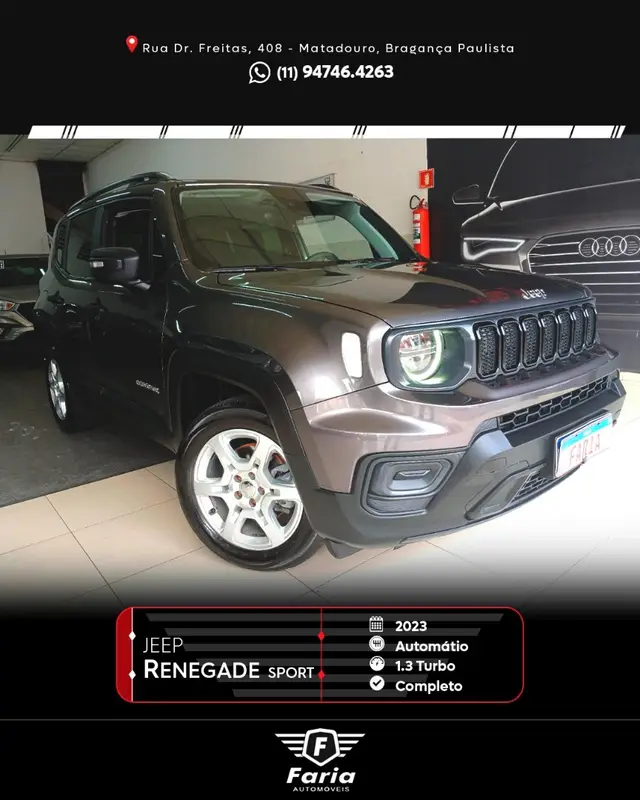 Carro Jeep Renegade 2023 Sport T270 1.3 Turbo 4x2