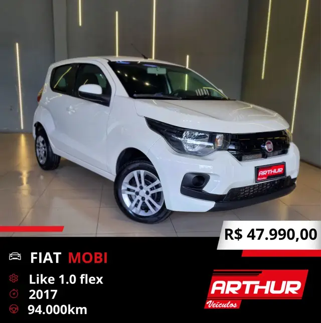 Carro Fiat Mobi 2017 Like 1.0