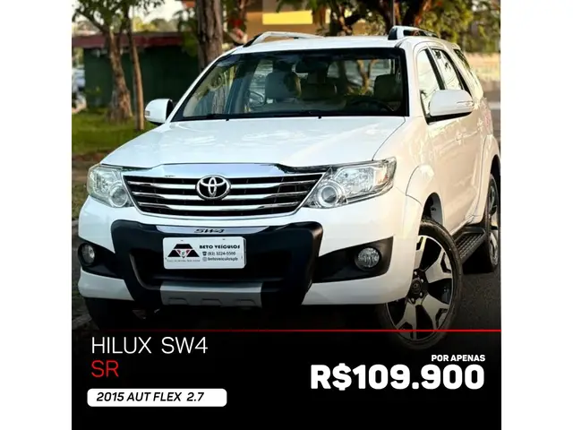Carro Toyota SW4 2015 Hilux  2.7 4x2 SR (Flex)