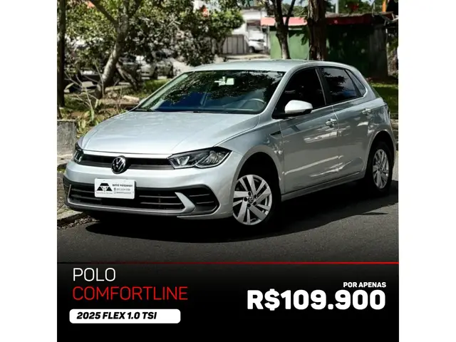 Carro Volkswagen Polo 2025 Track 1.0 Flex 12V 5p
