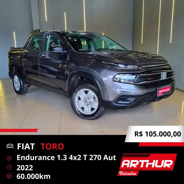 Carro Fiat Toro 2022 Endurance 1.3 Turbo (Flex) (Aut)