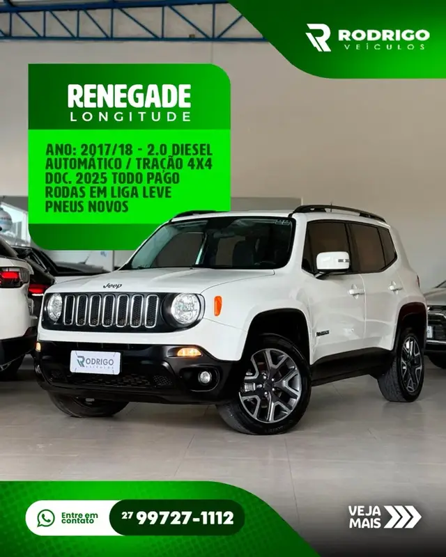 Carro Jeep Renegade 2018 Longitude 2.0 TDI 4x4 (Aut)