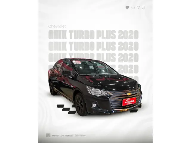 Carro Chevrolet Onix Plus 2020 1.0 LT Turbo (Flex)