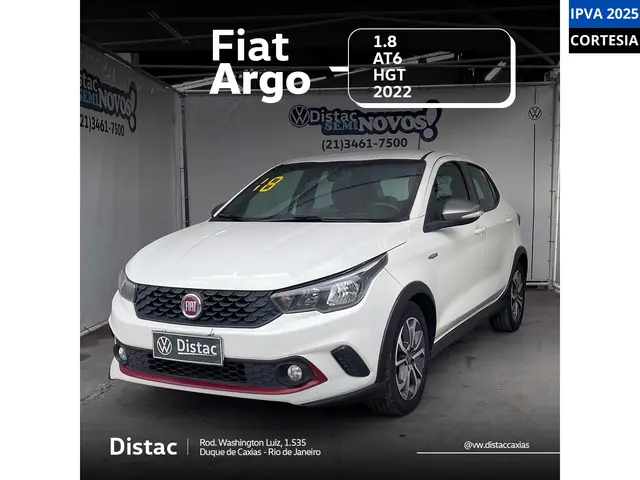 Carro Fiat Argo 2018 HGT 1.8 E.Torq AT6 (Flex)
