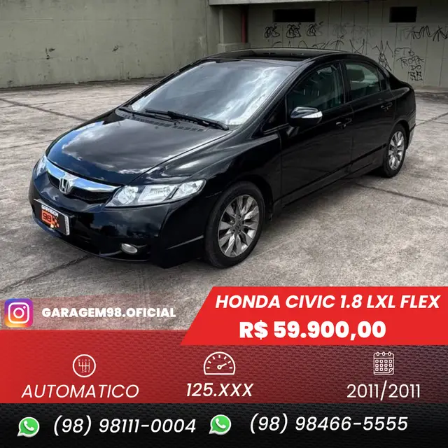 Carro Honda Civic 2011 New  LXL 1.8 16V i-VTEC (Flex)