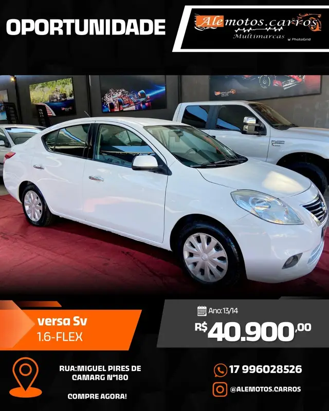 Carro Nissan Versa 2014 1.6 16V S (Flex)