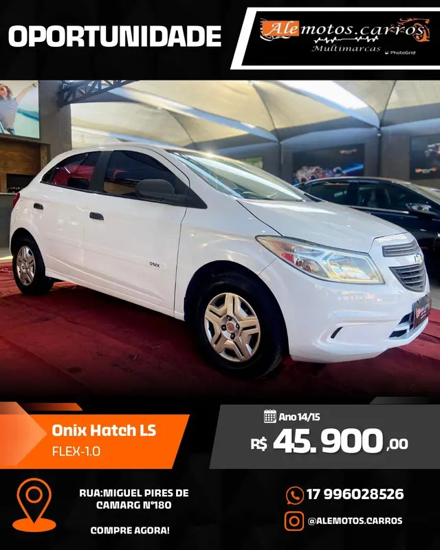 Carro Chevrolet Onix 2015 1.0 LS SPE/4