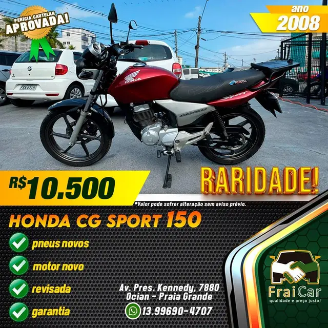 Moto Honda CG 150 2008 Sport