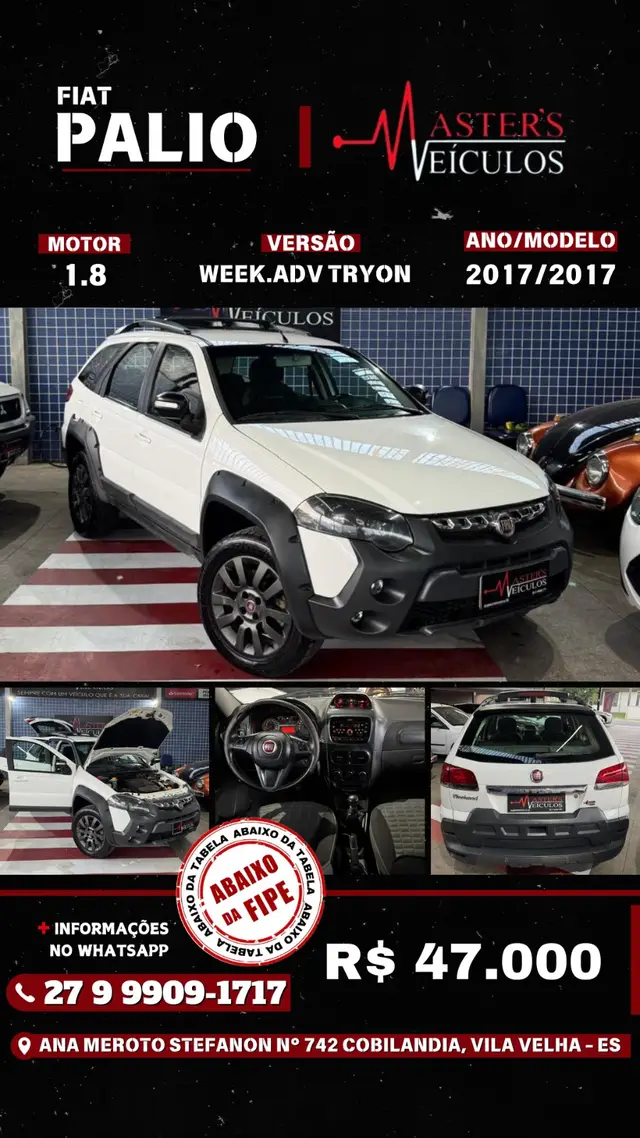 Carro Fiat Weekend 2017 Adventure 1.8 E.torQ (Flex)