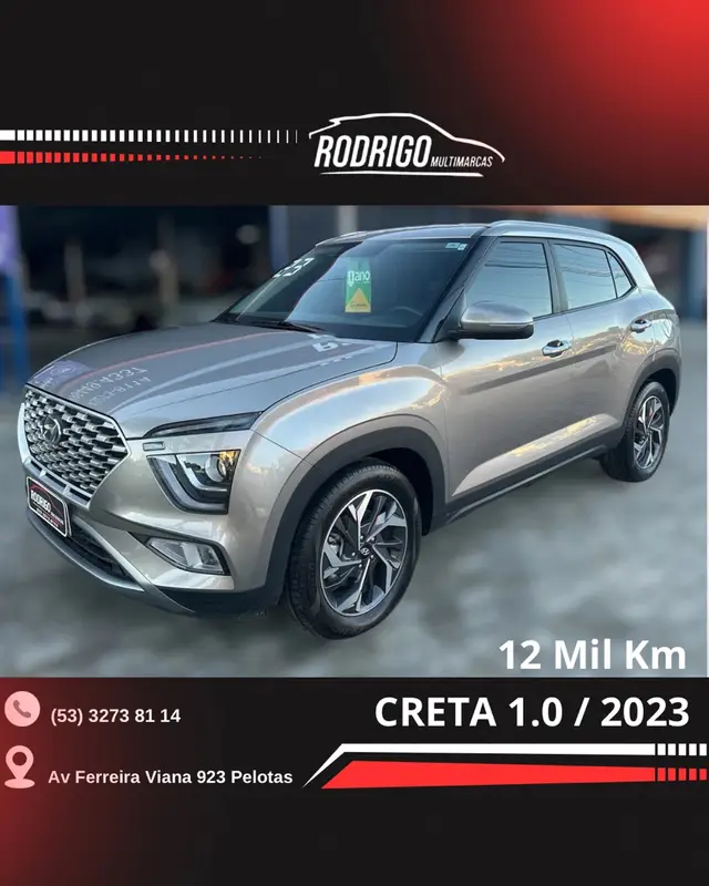 Carro Hyundai Creta 2023 Limited 1.0 Turbo (Aut) (Flex)