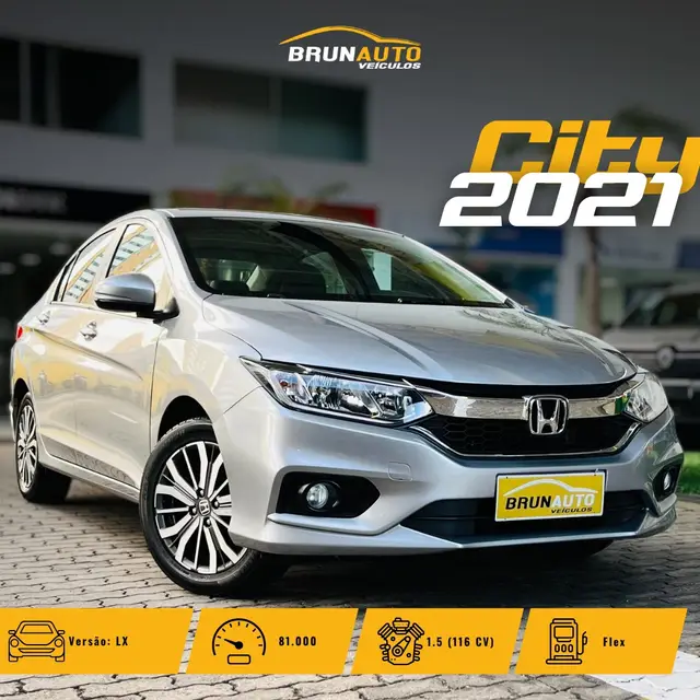Carro Honda City 2021 LX 1.5 CVT (Flex)