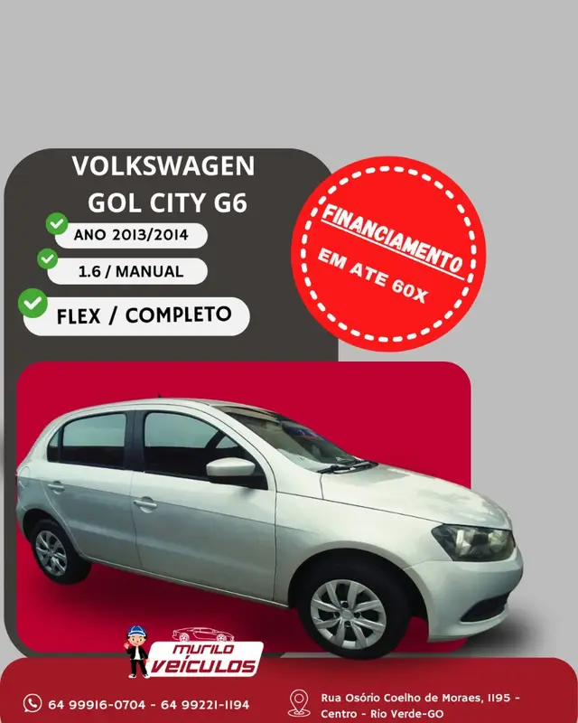 Carro Volkswagen Gol 2014 1.6 VHT (Flex) 2p