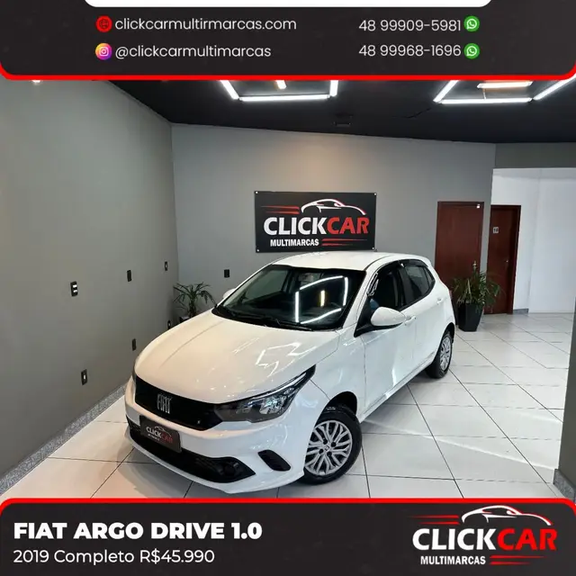 Carro Fiat Argo 2019 Drive 1.0 Firefly (Flex)