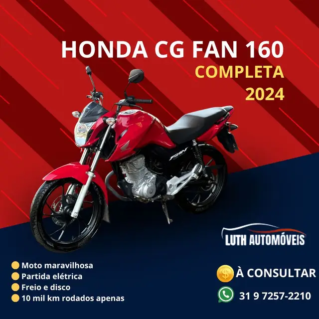 Moto Honda CG 160 2024 Fan