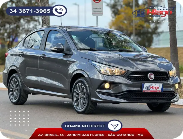 Carro Fiat Cronos 2020 1.3 Drive Firefly GSR (Flex)