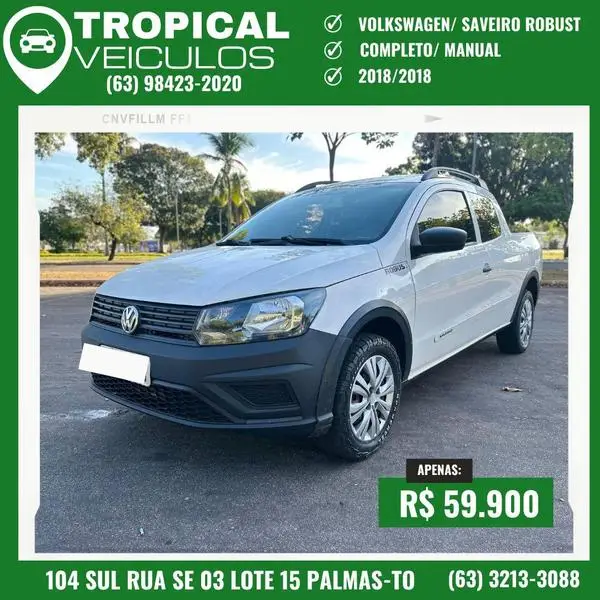 Carro Volkswagen Saveiro 2018 Cross 1.6 16v MSI CD (Flex)