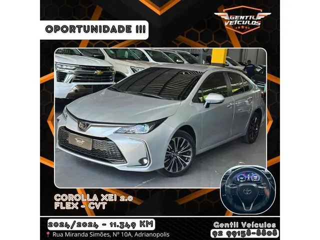 Carro Toyota Corolla 2024 XEi 2.0 Flex