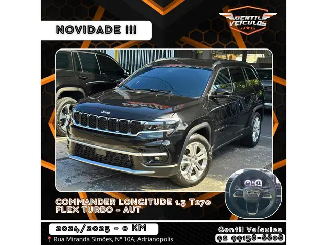 Carro Jeep Commander 2025 Longitude 1.3 T270