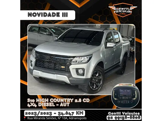 Carro Chevrolet S10 Cabine Dupla 2023 High Country 2.8 Turbodiesel (Aut.)