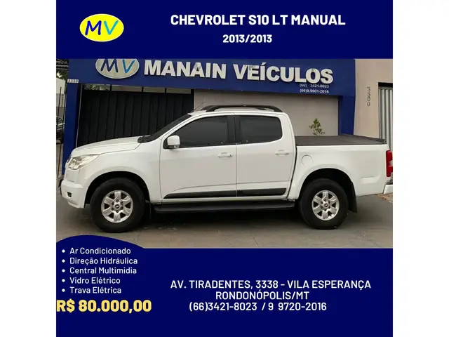 Carro Chevrolet S10 Cabine Dupla 2013 S10 LT 2.4 4x2 (Cab Dupla) (Flex)
