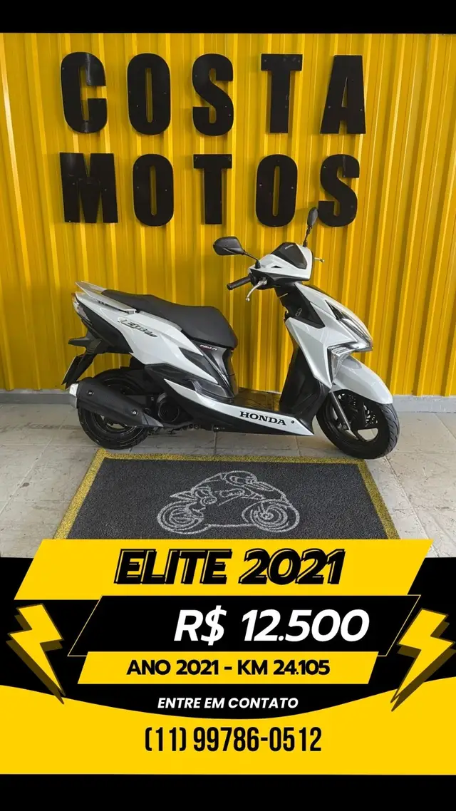 Moto Honda Elite 125 2021 CBS