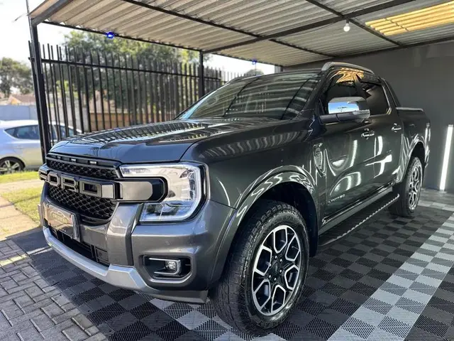 Carro Ford Ranger Cabine Dupla 2024 Black 2.0 Turbodiesel 4x2 (Aut.)